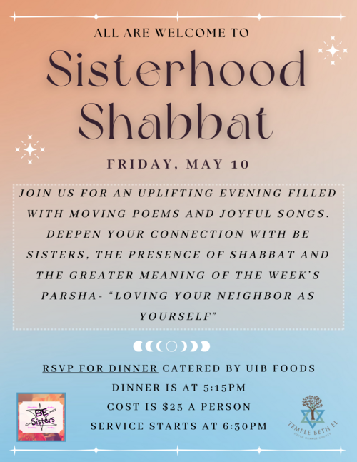 Banner Image for BE Sisters Shabbat Dinner